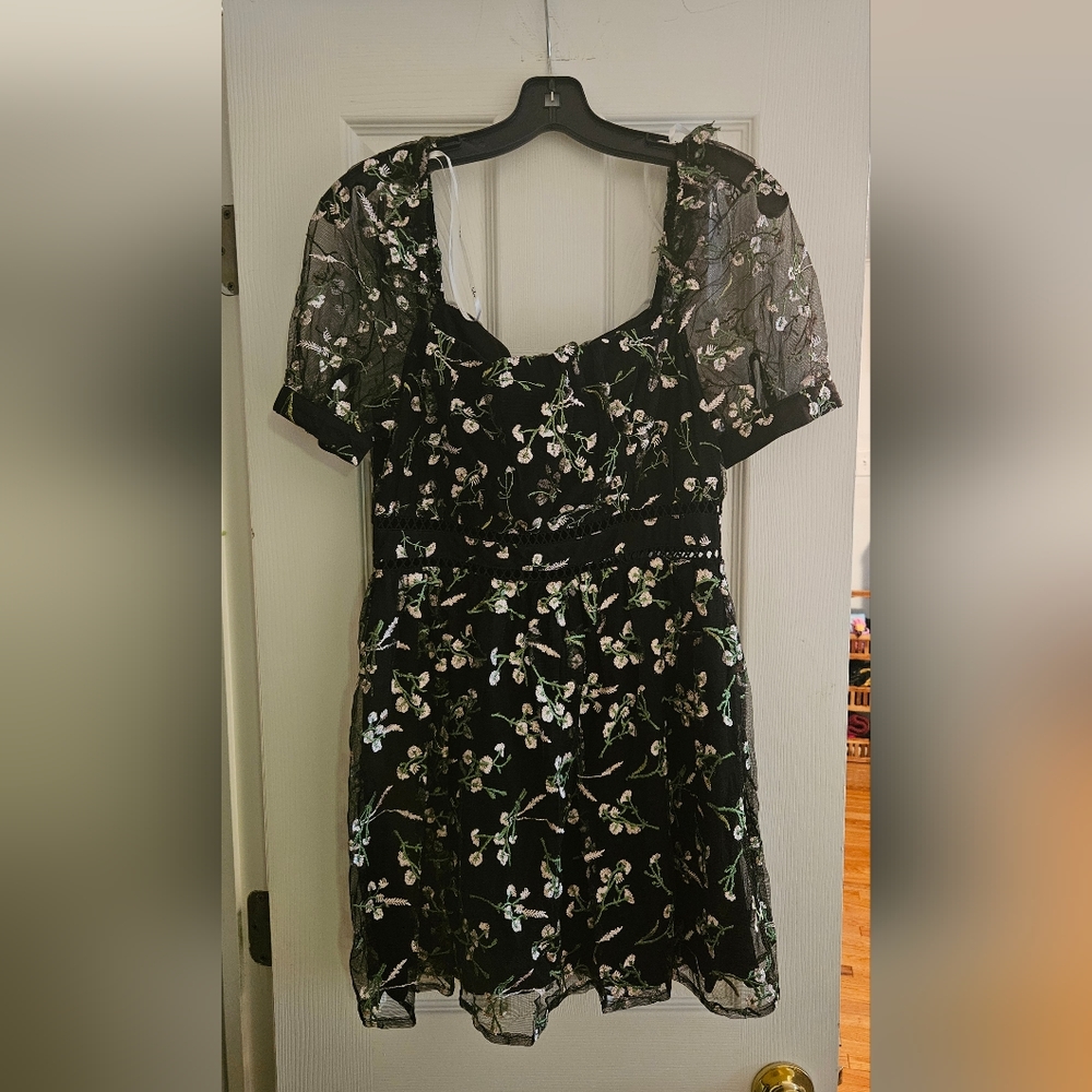 Black Floral Dress
